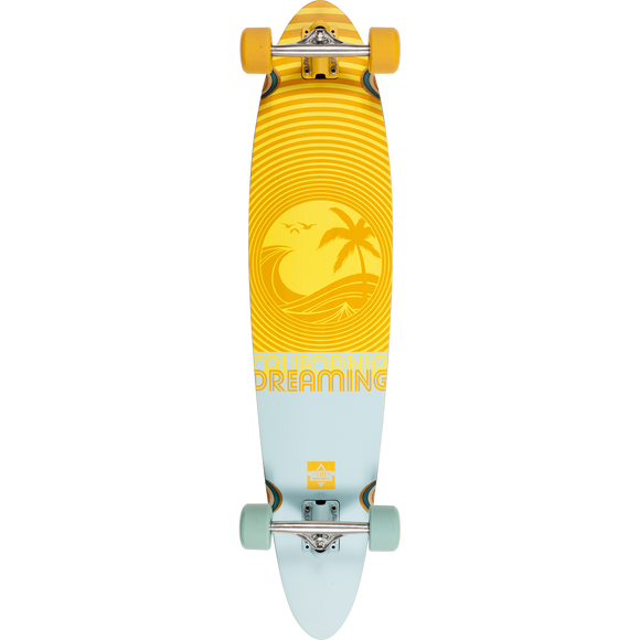 Dusters California Dreaming Complete Skateboard -9x40 Orange/Blu 