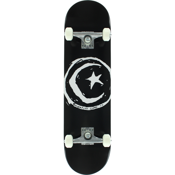 Foundation Star & Moon Complete Skateboard -8.0 Black 