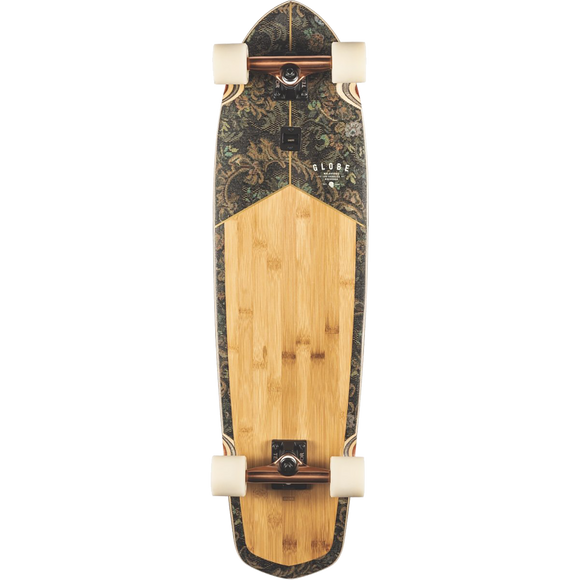 Globe Blazer xl Complete Longboard Skateboard -9.75x36.25 Bamboo/Floral Couch 