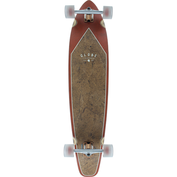 Globe Byron Bay Complete Longboard Skateboard -9.5x43 Coconut/Rust 