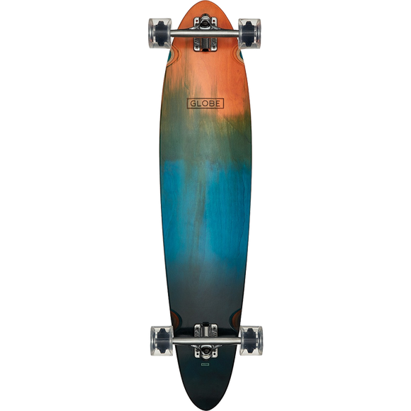 Globe Pinner Classic Complete Longboard Skateboard -9x40 Orange Fade Dye 