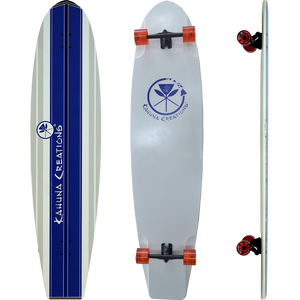 Kahuna Bombora 59" Complete Longboard Skateboard -14x59 Blue 