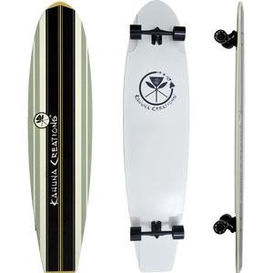 Kahuna Bombora 59" Complete Longboard Skateboard -14x59 Black 