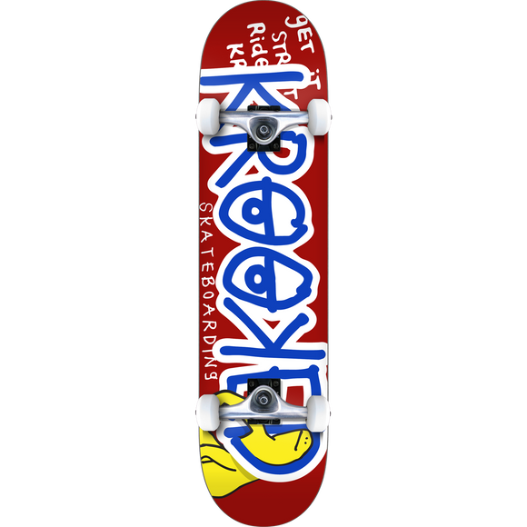Krooked Right Hook Sm Complete Skateboard -7.5 Red/Blue | Universo Extremo Boards Skate & Surf