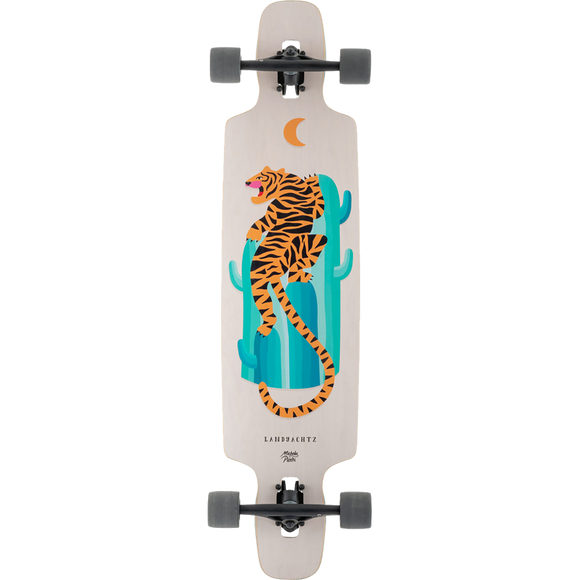 Landyachtz Drop Carve 40 Desert Tiger Complete Longboard Skateboard -9.3x40.3  