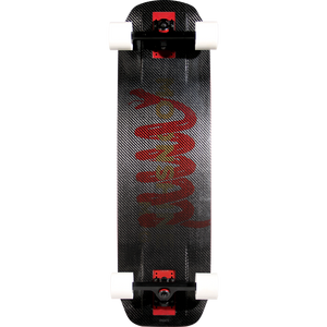 Moonshine Rum Runner Carbon Complete Skateboard -10x35 Black/Red