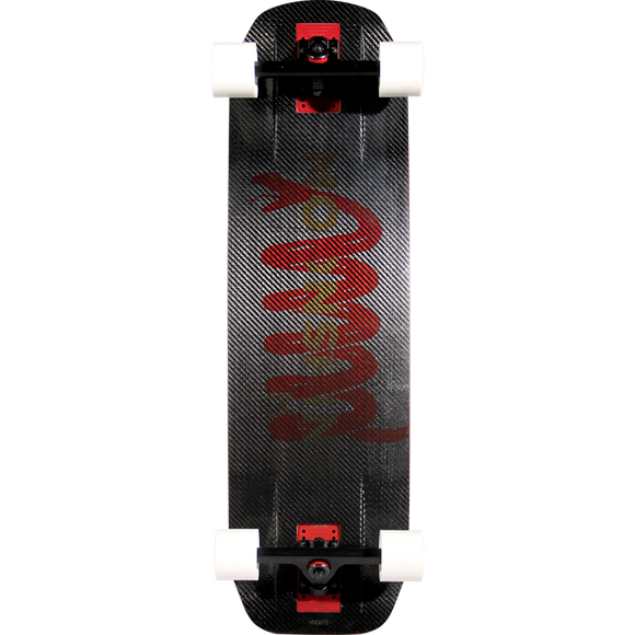 Moonshine Rum Runner Carbon Complete Skateboard -10x35 Black/Red