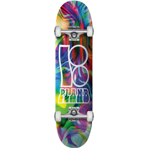 Plan B Wavy Complete Skateboard -8.0 Rainbow 