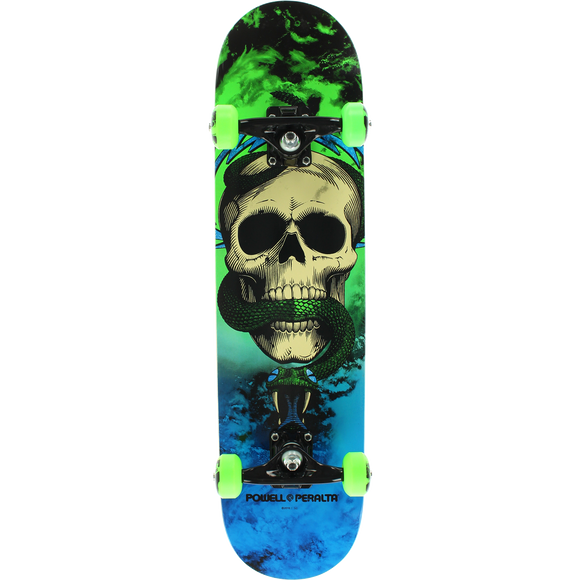 Powell Peralta Skull & Snake Complete Skateboard -7.62 Storm Green/Blue | Universo Extremo Boards Skate & Surf