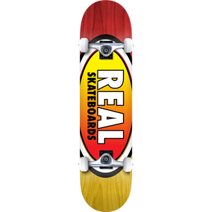 Real Oval II Fade Lg Complete Skateboard -8.0 Yellow/Red | Universo Extremo Boards Skate & Surf