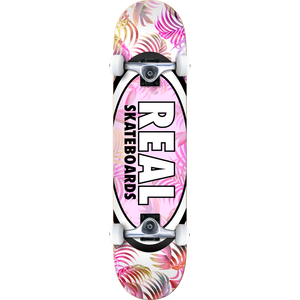 Real Oval Tropics Complete Skateboard -8.0 White/Pink/Asst 