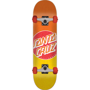 Santa Cruz Process Dot Complete Skateboard -7.5 Orange/Yellow