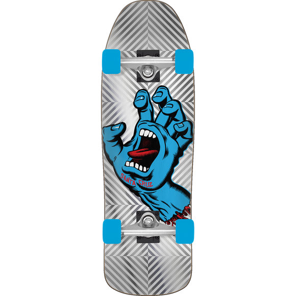 Santa Cruz Screaming Hand Foil 80'S Complete Skateboard -9.35x31.7 