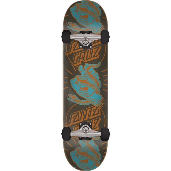 Santa Cruz Snakebite Complete Skateboard -7.8 Brown/Teal/Orange 