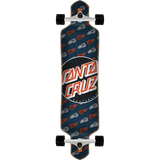 Santa Cruz Tropic Dot Drop Through Complete Skateboard -9.2x41 