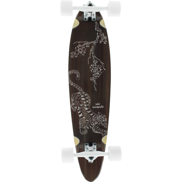 San Clemente Tiger Lilly Pin Cruiser Complete Skateboard -8x34 