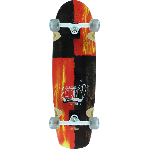Sector 9 Savage 2016 Black/Red Complete Skateboard -9x33 Cruiser | Universo Extremo Boards Skate & Surf