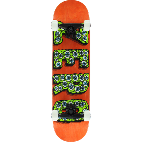 Zero Evil Eyes Complete Skateboard -7.75 Orange/Green 