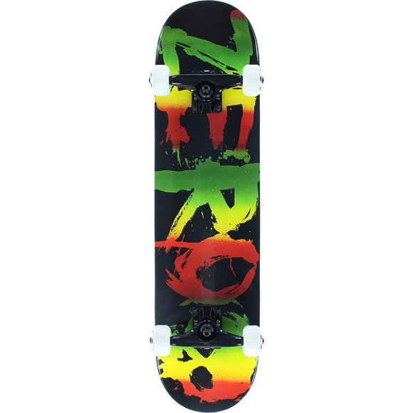Zero Rasta Blood Complete Skateboard -7.62 Black/Rasta 