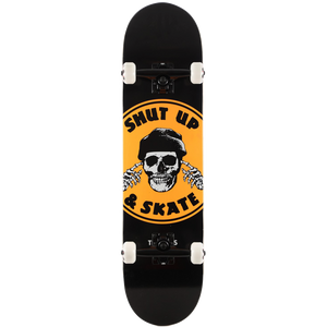 Zero Shut Up And Skate Complete Skateboard -8.0 Black/Orange 