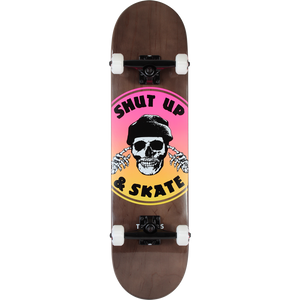 Zero Shut Up And Skate Complete Skateboard -8.0 Black/Pink/Yellow 