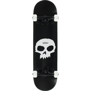 Zero Single Skull Complete Skateboard -8.0 Black/White 