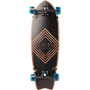 Z-Flex Black Diamond Fish Cruiser Complete Skateboard -9.8x31 