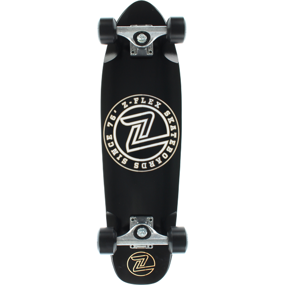 Z-Flex Z-Circle Cruiser Complete Skateboard -7.87x27.5 Black/White | Universo Extremo Boards Skate & Surf