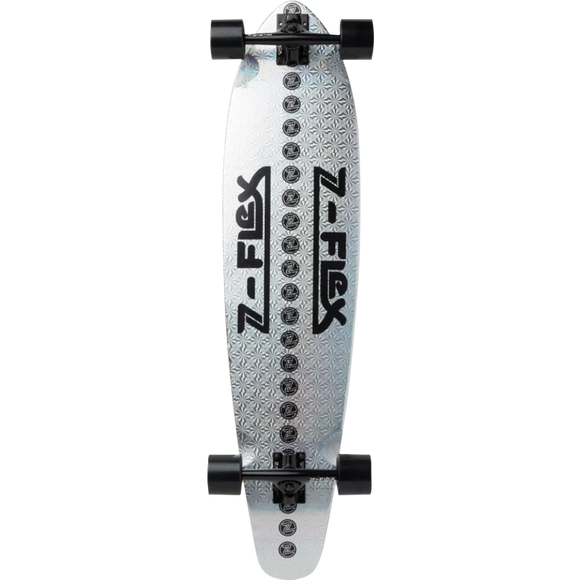 Z-Flex Roundtail Complete Skateboard -9.5x39.5 Zirconia Holo/Black 