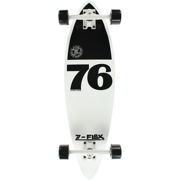 Z-Flex Mini Pin Complete Skateboard -9x32 White/Black 