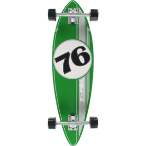 Z-Flex Mini Pin Complete Skateboard -9x32 Green/Silver/White 