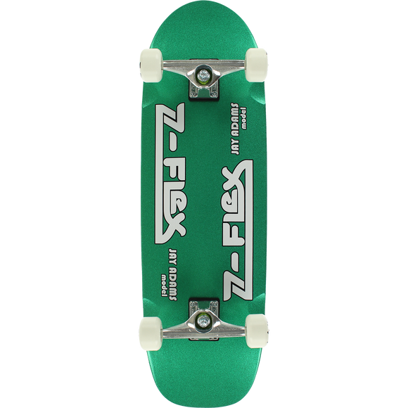 Z-Flex Adams Cruiser Complete Skateboard -9.5x32 Green Metal Flake 