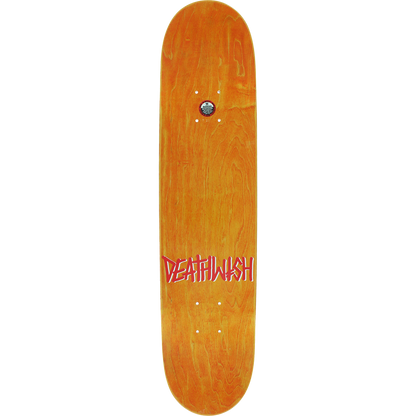 Deathwish Gang Logo Mini Skateboard Deck -7.25 Black/Red DECK ONLY