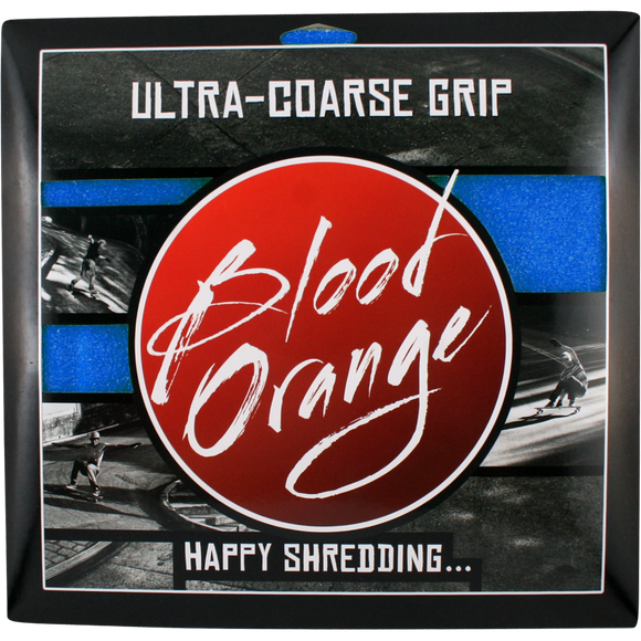 Blood Orange X-Coarse Grip Squares-Neon Blue 4/10x11 | Universo Extremo Boards Skate & Surf