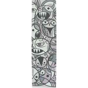 Darkroom - GRIPTAPE Single Sheet Chaos Grey - 9''x33''