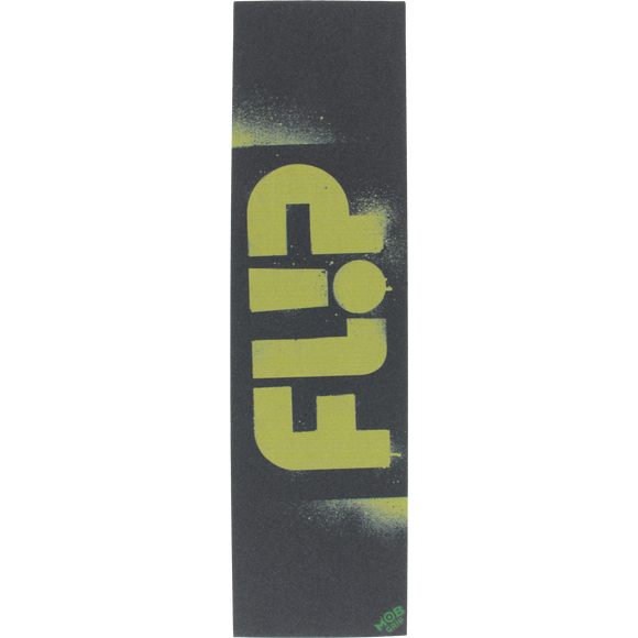 Flip/Mob Stencil Black/Yellow Single Sheet GRIPTAPE 9x33 | Universo Extremo Boards Skate & Surf