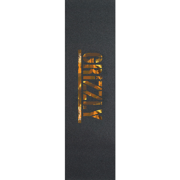 Grizzly Single Sheet Pudwill Stamp Wildlife Orange GRIPTAPE | Universo Extremo Boards Skate & Surf