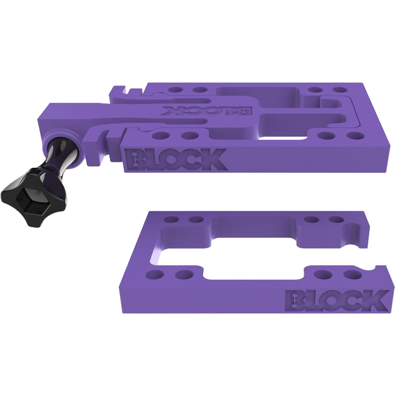 Block Riser Goblock Risers Kit Purple (Connect GoPro's HeroÆ to your Skateboard) | Universo Extremo Boards Skate & Surf