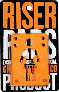 Girl Skateboard Risers 1/8" Orange Set (2 Units)