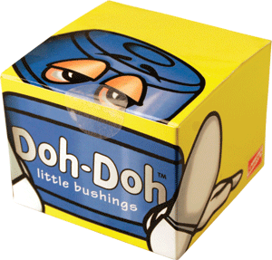Shortys (10/Pk) Doh Doh- Blue 88a Skateboard Bushings