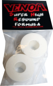 Venom (Super High Rebound Formula) Downhilll-94a White Set Skateboard Bushings