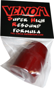 Venom (Super High Rebound Formula) Standard-91a Red Set Skateboard Bushings
