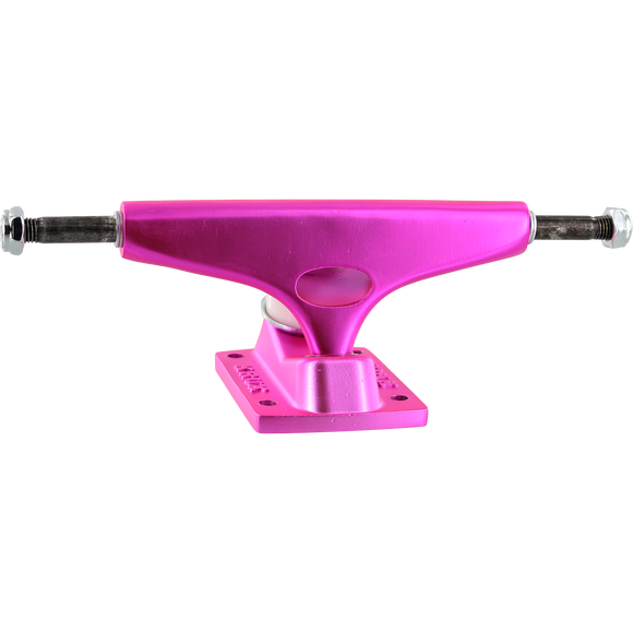 Krux 7.6 Std Krome Matte Neon Pink Skateboard Trucks (Set of 2)