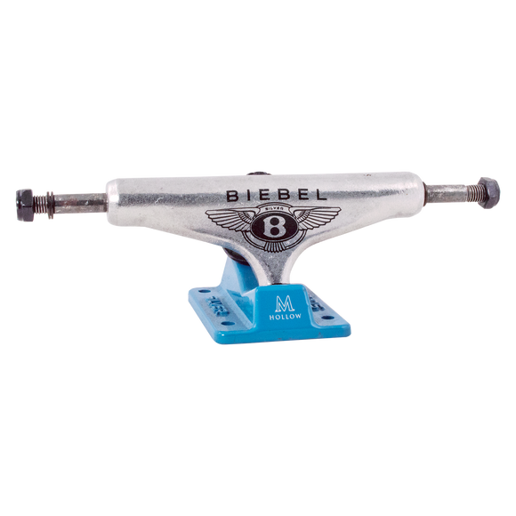 Silver Biebel M-Class 7.75 Bently Skateboard Trucks (Set of 2) | Universo Extremo Boards Skate & Surf