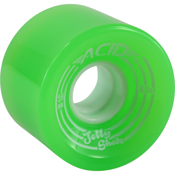 Acid Jelly Shots 59mm Green Skateboard Wheels (Set of 4)