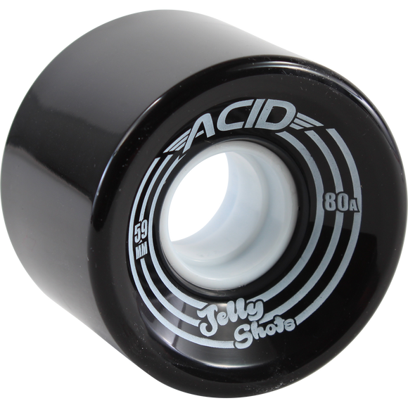 Acid Jelly Shots 59mm Black  Skateboard Wheels (Set of 4)