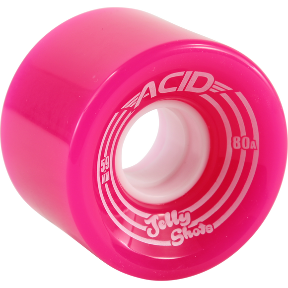 Acid Jelly Shots 59mm Pink Skateboard Wheels (Set of 4)