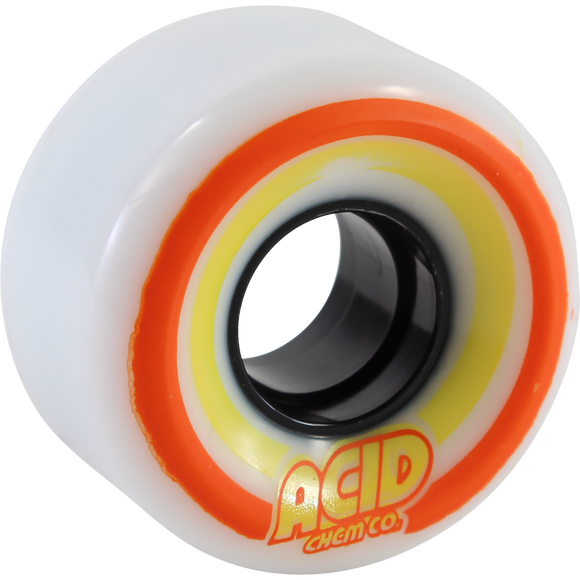 Acid Pods Conical 55mm 86a White Skateboard Wheels (Set of 4)
