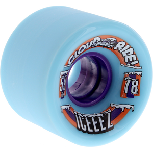 Cloud Ride! Iceeeze 59mm 78a Lt.Blue Longboard Wheels (Set of 4) | Universo Extremo Boards Skate & Surf