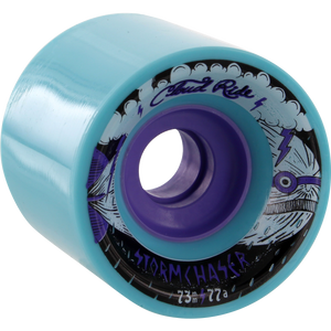 Cloud Ride! Storm Chaser 73mm 77a Lt.Blue Longboard Wheels (Set of 4) | Universo Extremo Boards Skate & Surf